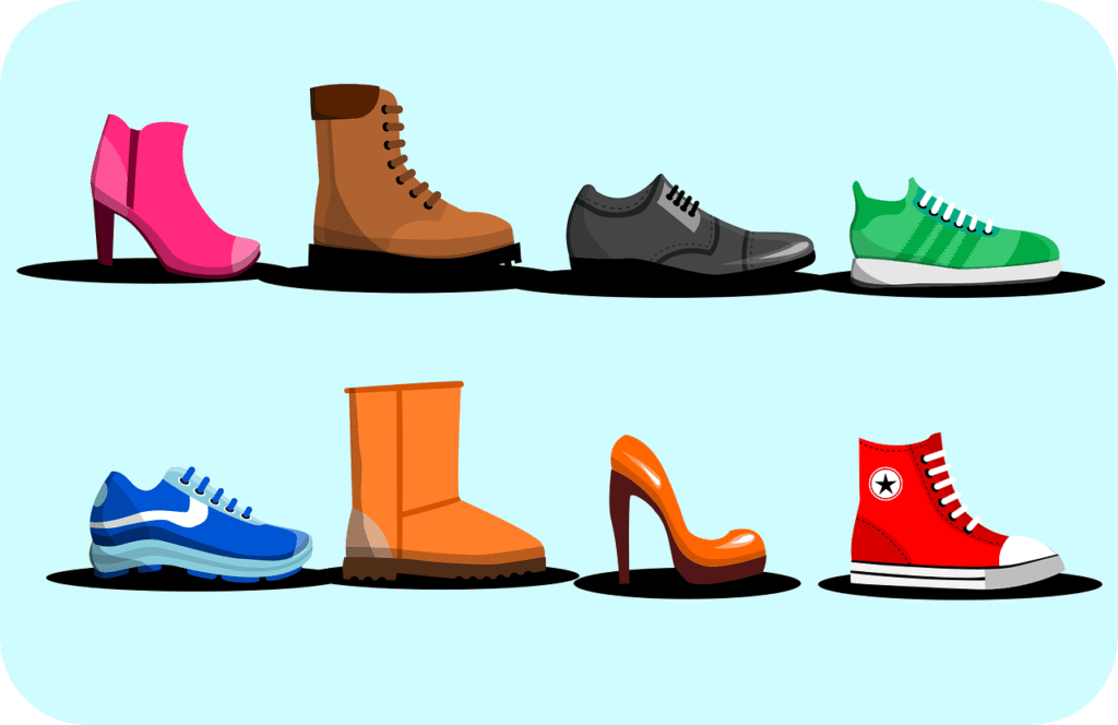 מבחר של נעליים